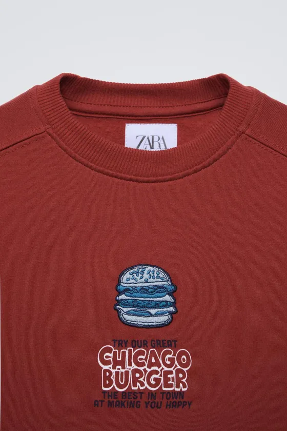 ТОЛСТОВКА С НАШИВКОЙ «БУРГЕР»