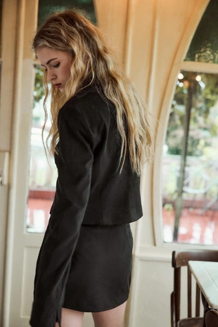 Мини-юбка из искусственной замши - Заказать в России