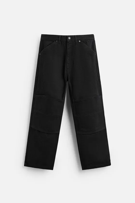 ДЖИНСЫ RELAXED FIT С ДЕКОРАТИВНОЙ СТРОЧКОЙ
