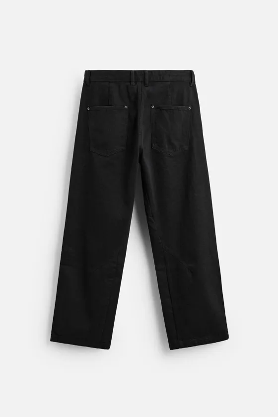 ДЖИНСЫ RELAXED FIT С ДЕКОРАТИВНОЙ СТРОЧКОЙ