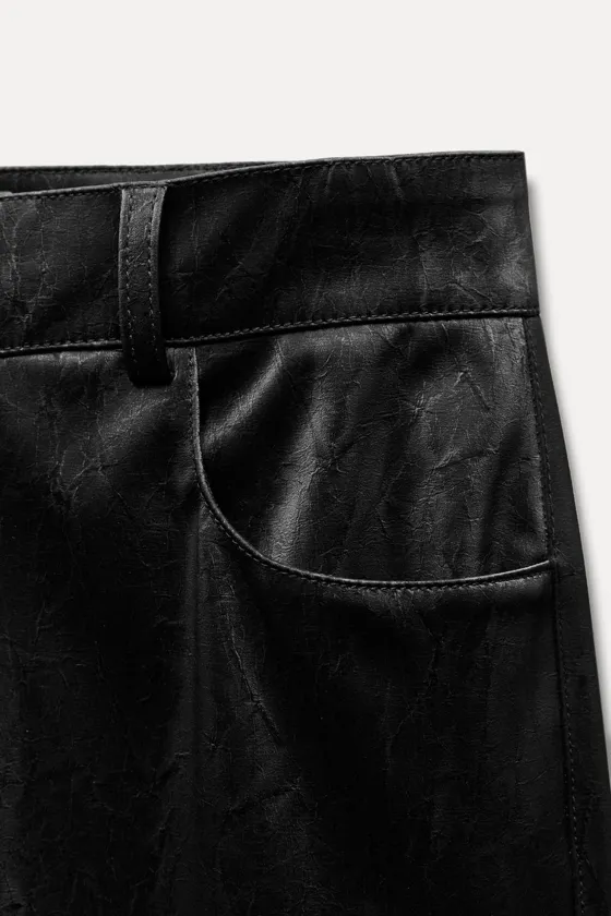 БРЮКИ ИЗ ИСКУССТВЕННОЙ КОЖИ — ZW COLLECTION
