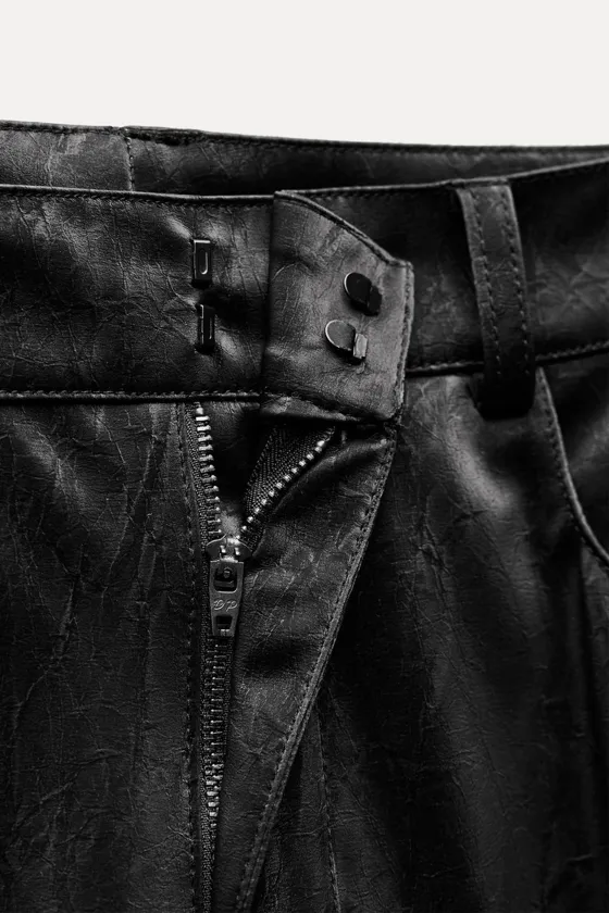 БРЮКИ ИЗ ИСКУССТВЕННОЙ КОЖИ — ZW COLLECTION
