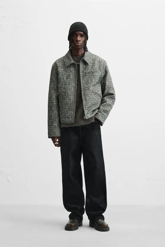 УКОРОЧЕННАЯ КУРТКА JACQUARD