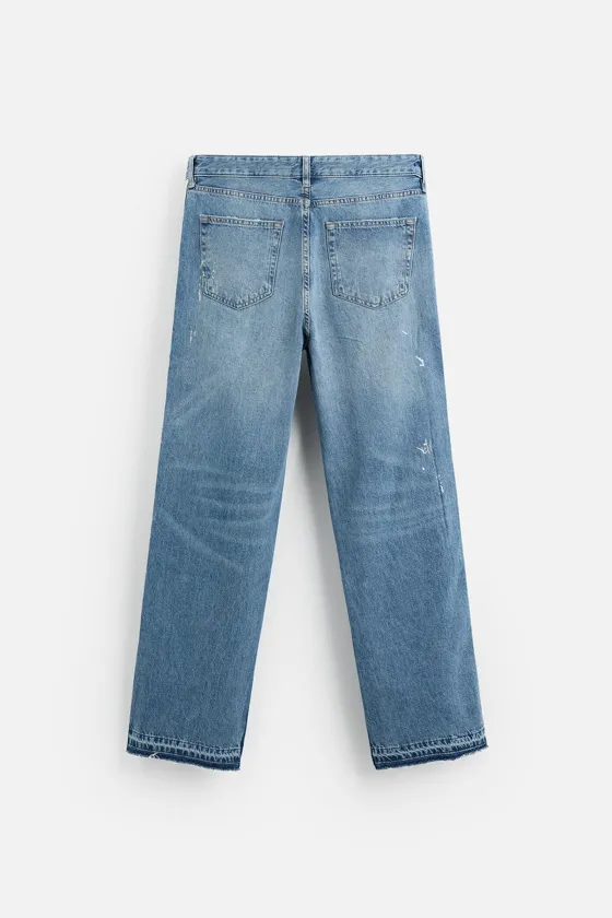 ДЖИНСЫ FLARED FIT В ПОЛОСКУ