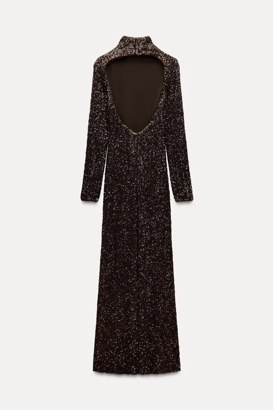 ДЛИННОЕ ПЛАТЬЕ С ПАЙЕТКАМИ — ZW COLLECTION