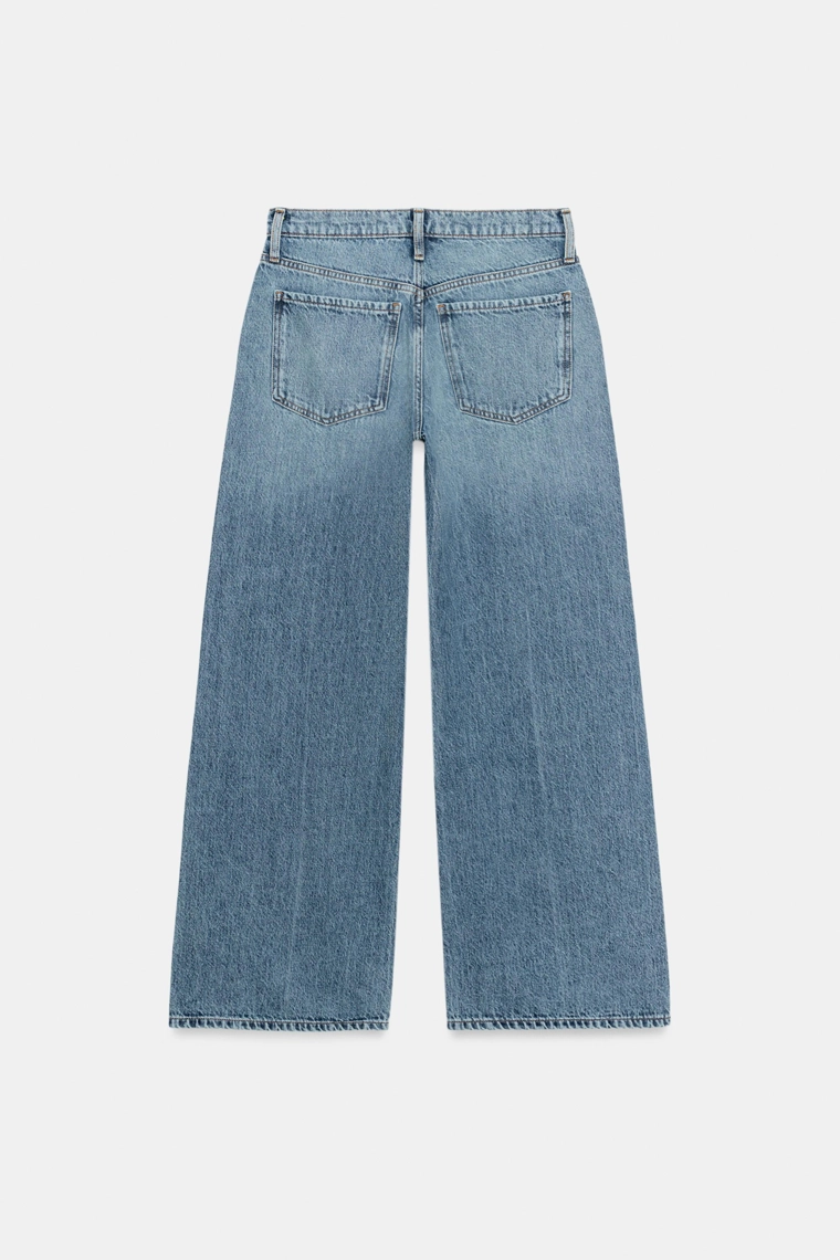 Джинсы с низкой посадкой и широкими штанинами коллекции zw