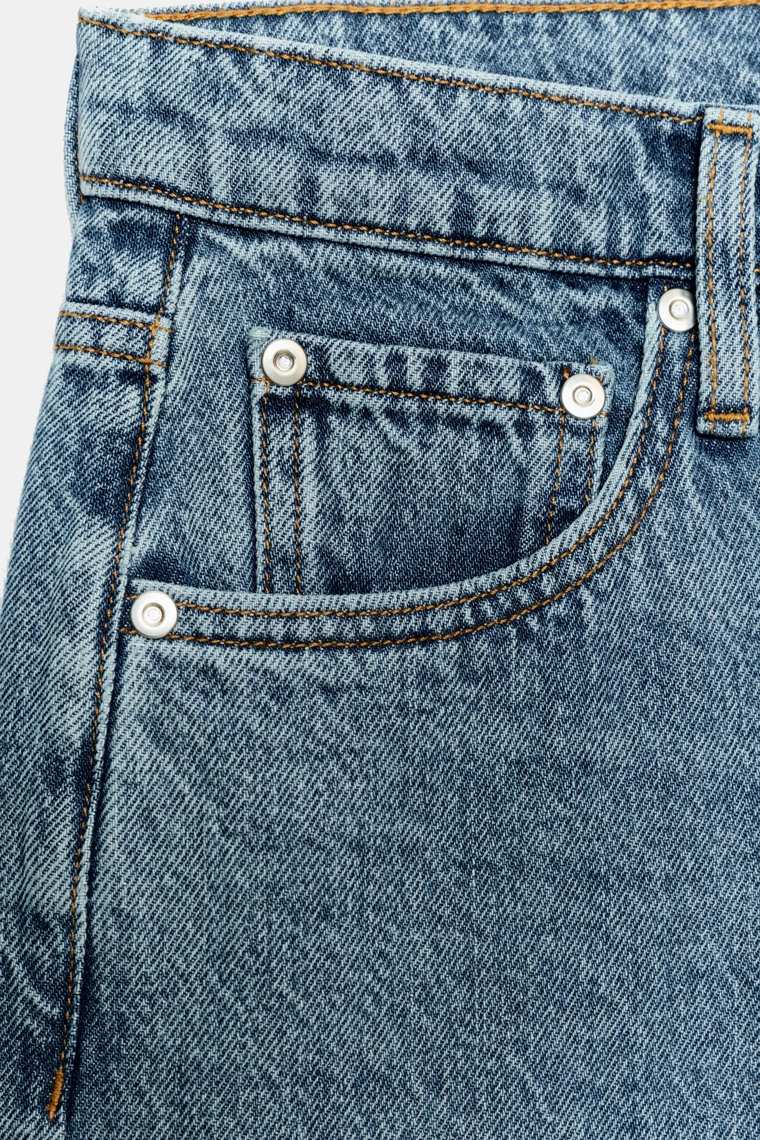 Джинсы с низкой посадкой и широкими штанинами коллекции zw