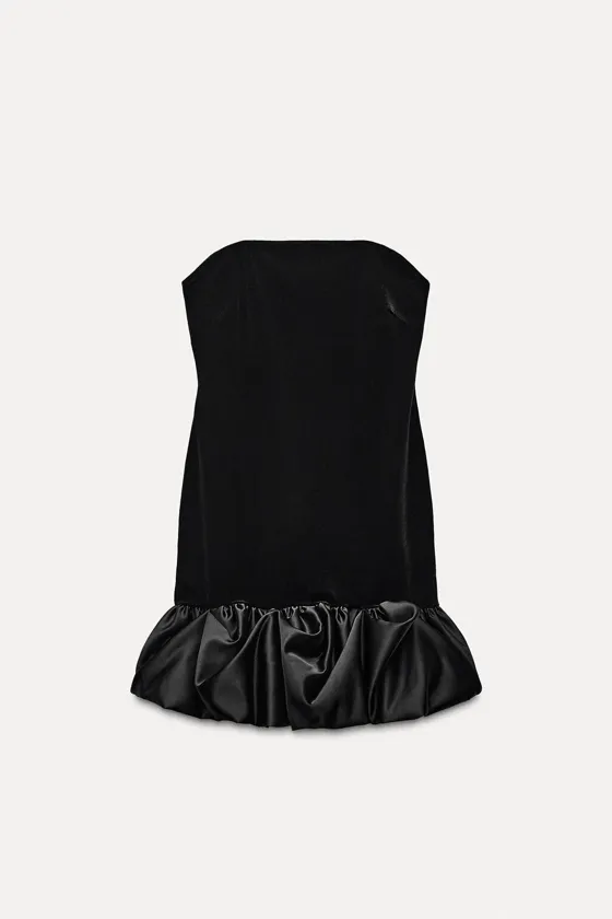 КОРОТКОЕ БАРХАТНОЕ ПЛАТЬЕ — ZW COLLECTION