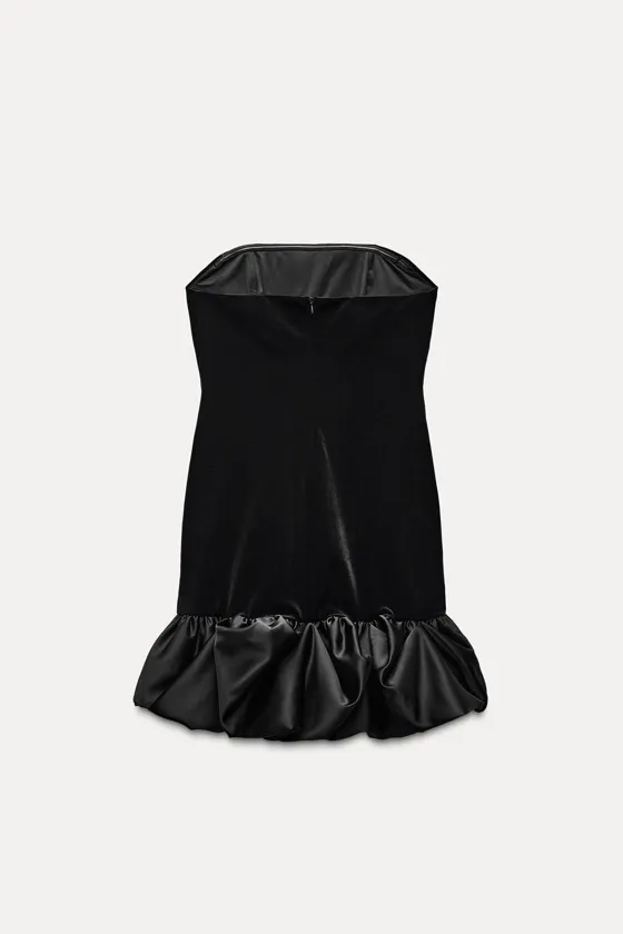 КОРОТКОЕ БАРХАТНОЕ ПЛАТЬЕ — ZW COLLECTION