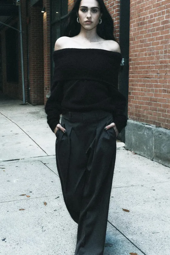 БРЮКИ С ЗАЩИПАМИ — ZW COLLECTION