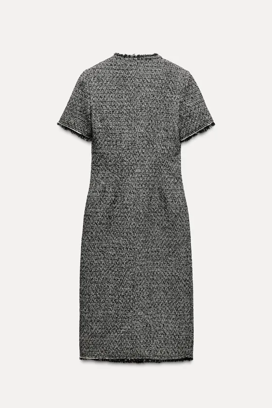 ПЛАТЬЕ МИДИ ИЗ РЕЛЬЕФНОЙ ТКАНИ — ZW COLLECTION