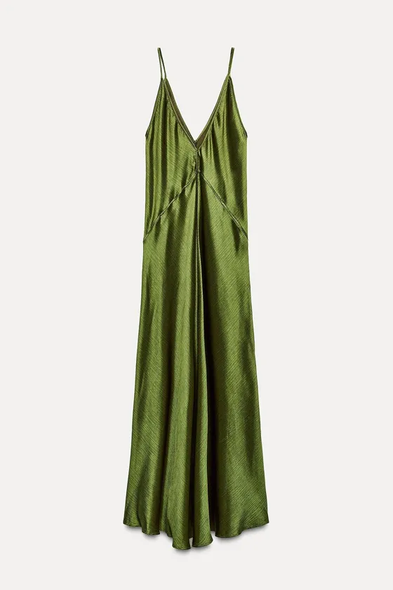 АТЛАСНОЕ ПЛАТЬЕ-КОМБИНАЦИЯ — ZW COLLECTION