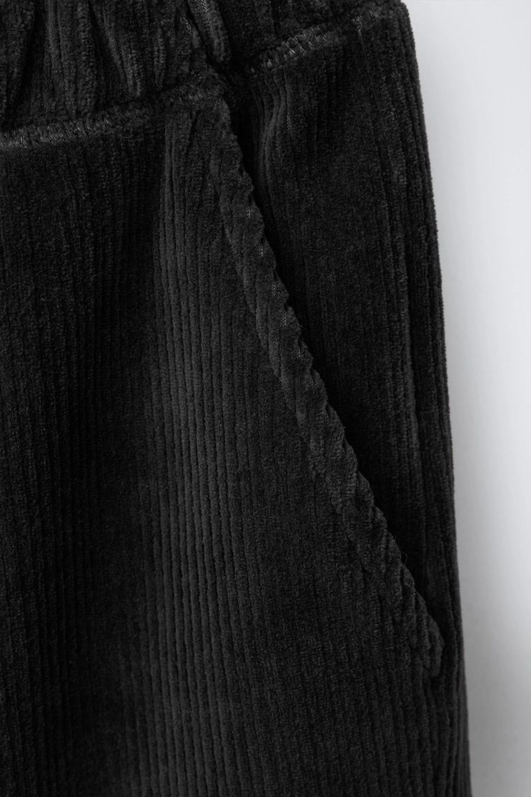 Широкие брюки из вельвета прямого кроя