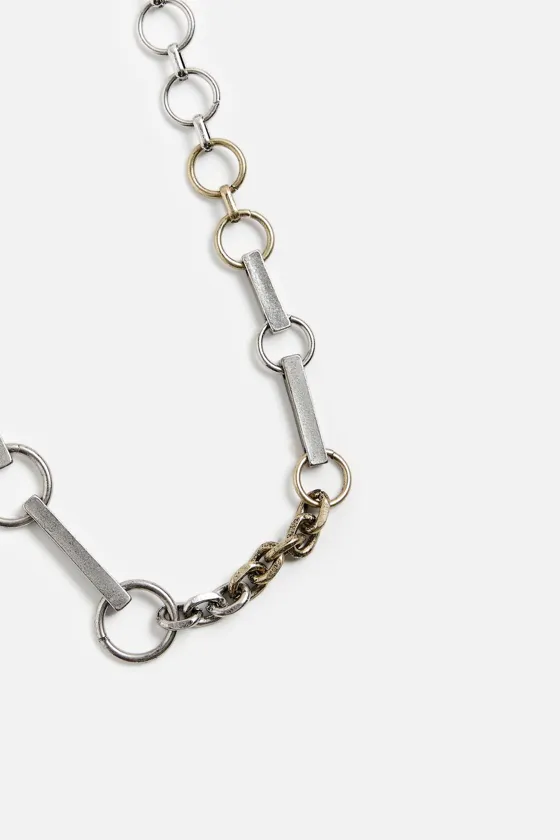 Ожерелье limited edition contrast metal