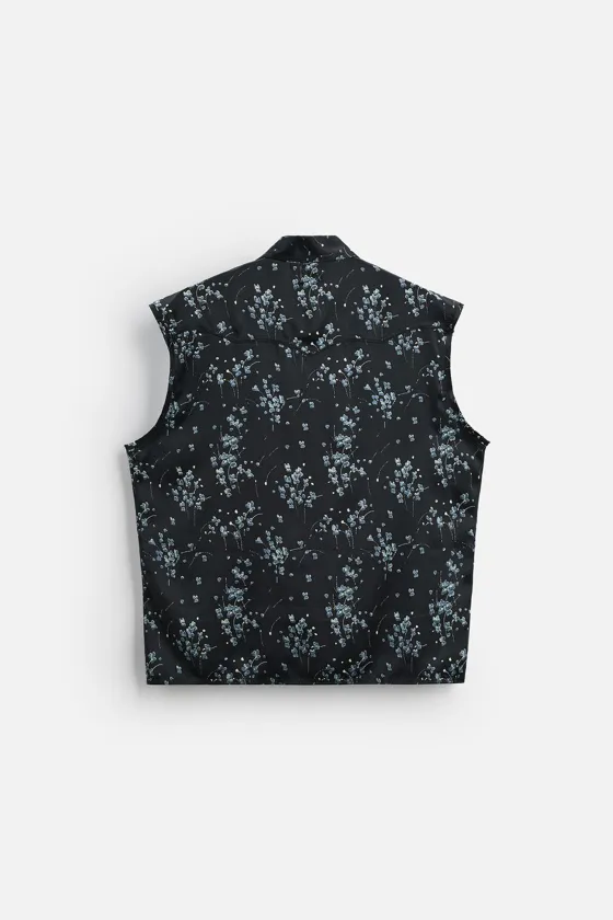 Рубашка с цветочным принтом - limited edition
