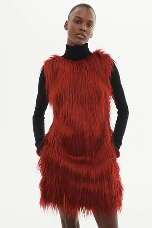 Платье из искусственного меха LIMITED EDITION - Заказать в России