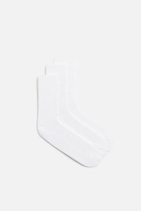 Набор из 3 пар ребристых носков