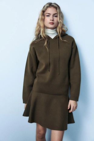 Однотонный свитер-толстовка - Заказать в России