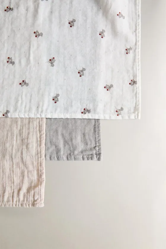 Набор детских муслиновых пеленок с утками (набор из 3 шт.)