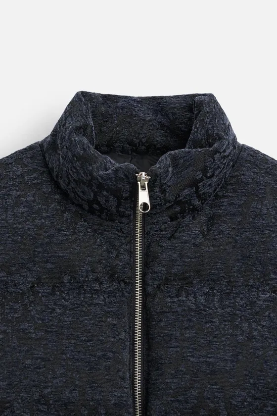 ЖАККАРДОВАЯ СТЕГАНАЯ КУРТКА