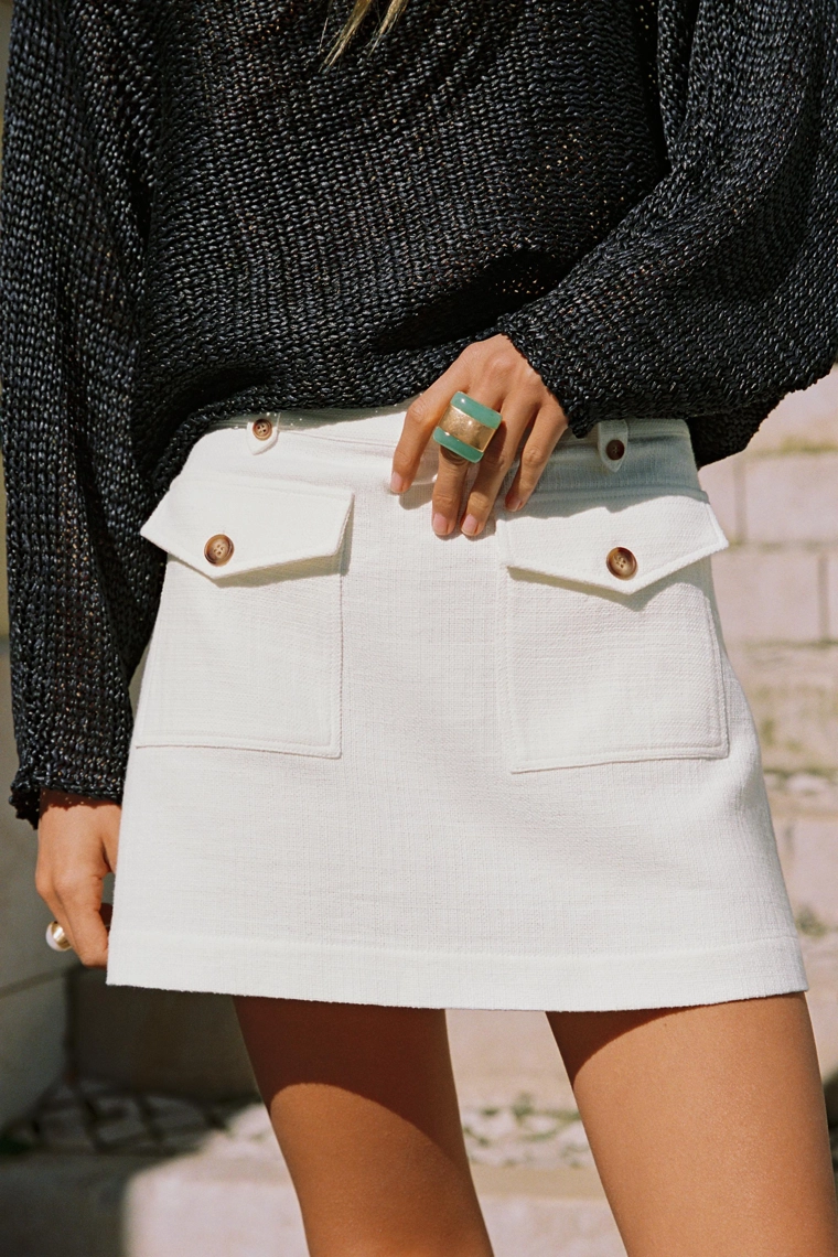 Набор из 2 колец с смолистыми камнями