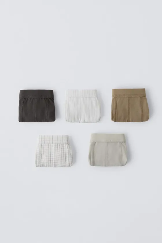 Ages 6-14/ 5-пачка клетчатых боксеров