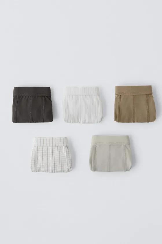 Ages 6-14/ 5-пачка клетчатых боксеров