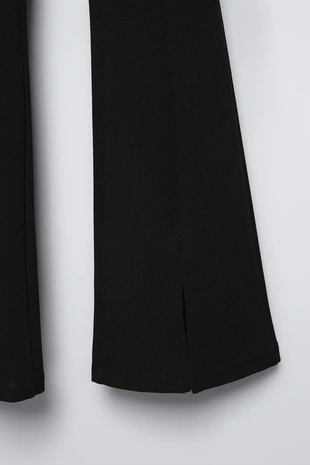 Легинсы клёш с разрезами- Заказать в России