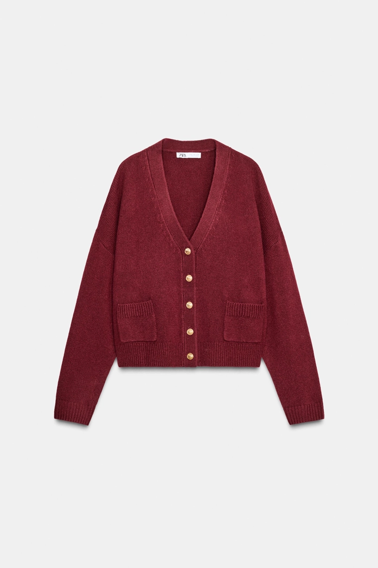 Жакет из 100% шерсти с золотыми пуговицами