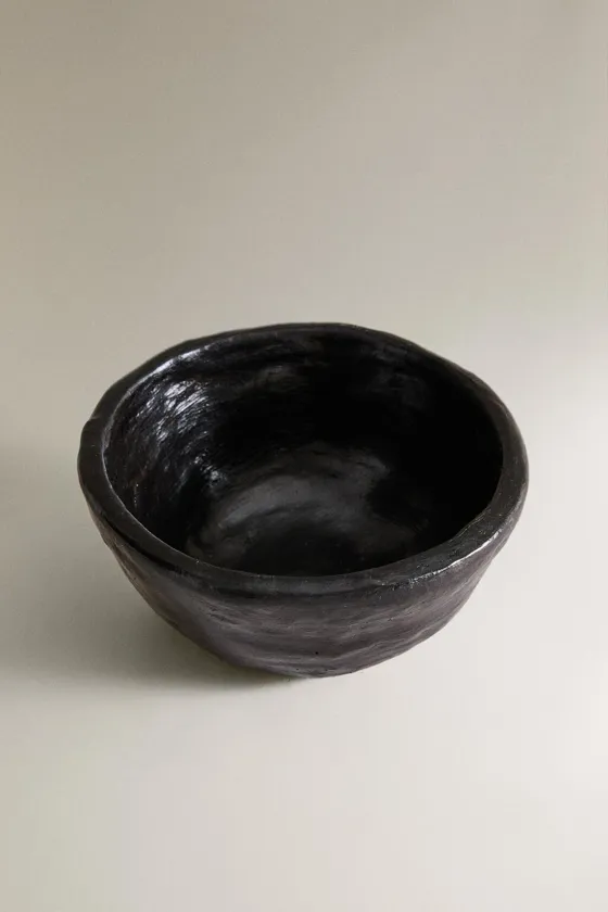 Irregular decorative terracotta bowl