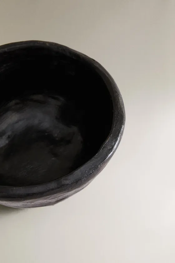 Irregular decorative terracotta bowl