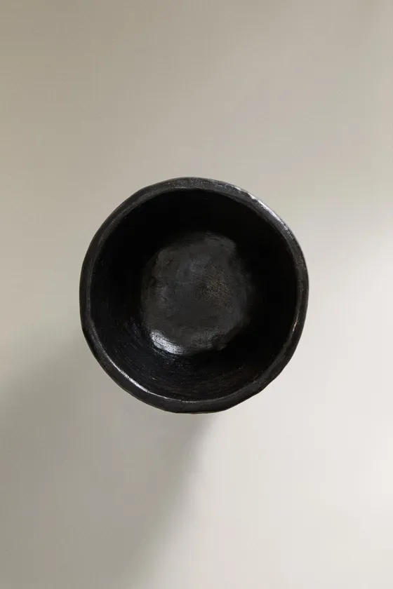 Irregular decorative terracotta bowl