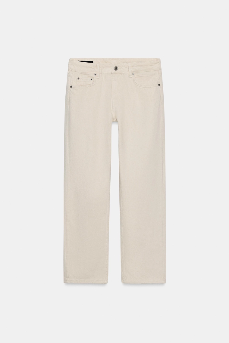 Джинсы средней посадки и зауженными брючинами коллекции zw