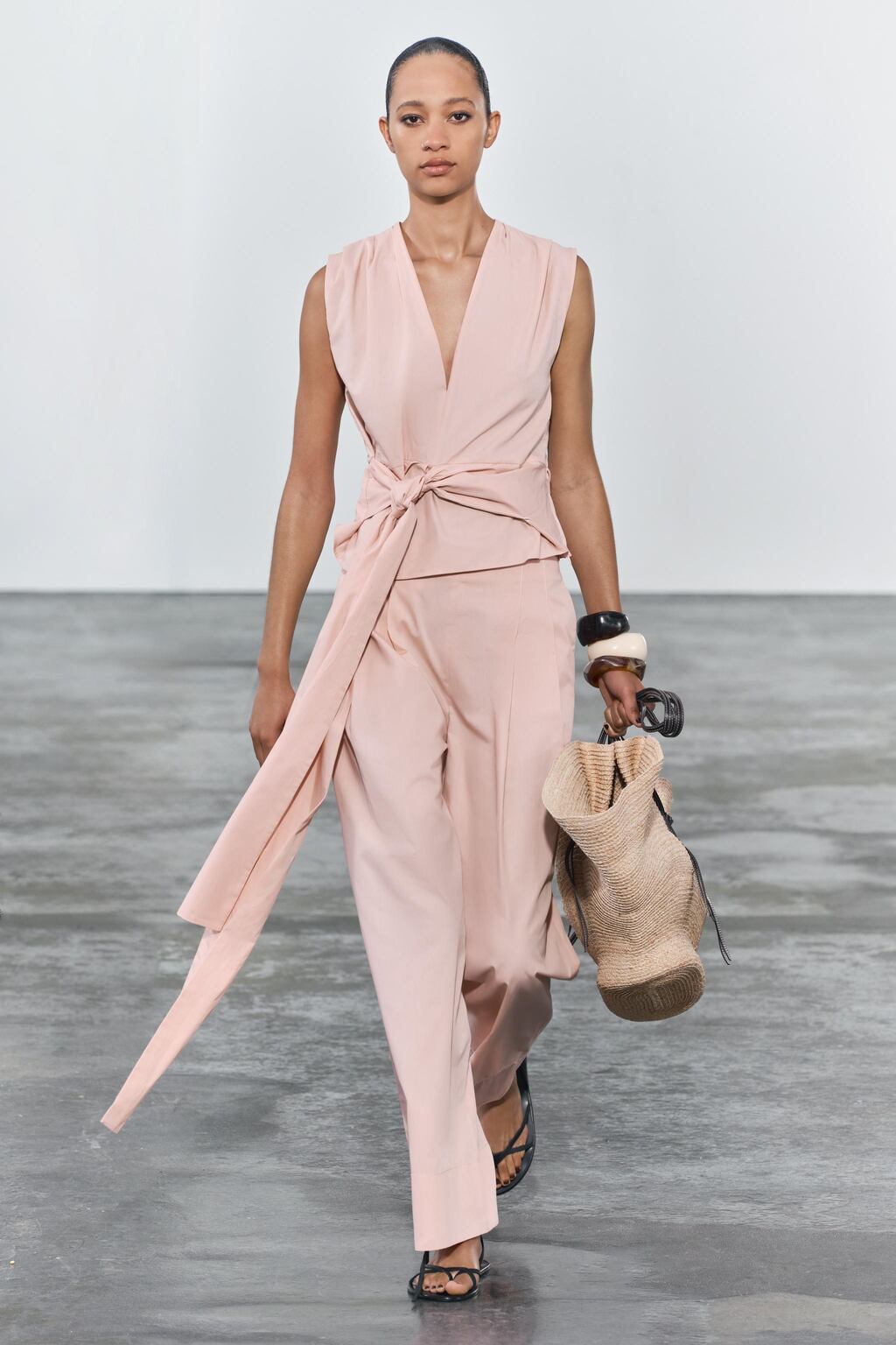Zara Топ из поплина с завязками — коллекция zara «zw» - Цвет