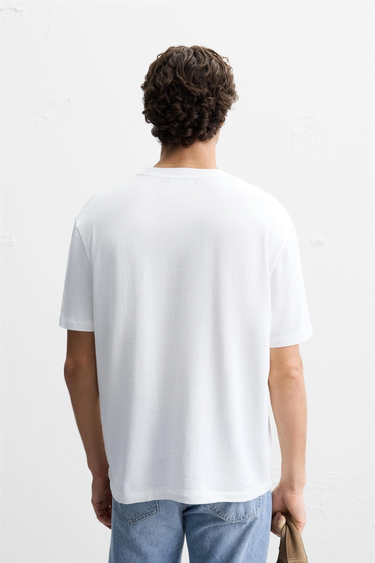 Майка с круглым вырезом zara regular fit