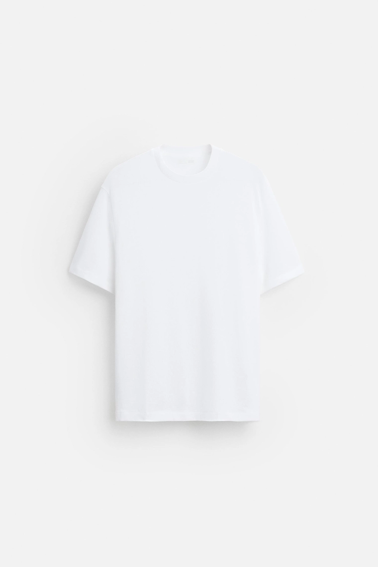 Майка с круглым вырезом zara regular fit