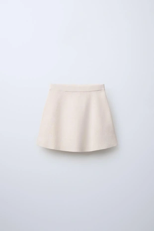 Юбка из рифленого трикотажа- Заказать в России