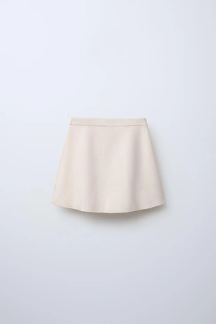 Юбка из рифленого трикотажа- Заказать в России