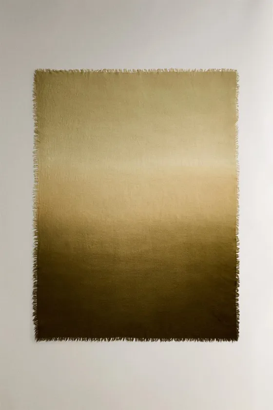 Ombré wool throw