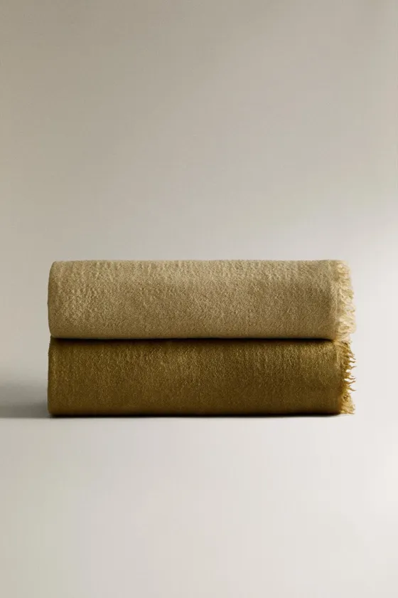 Ombré wool throw