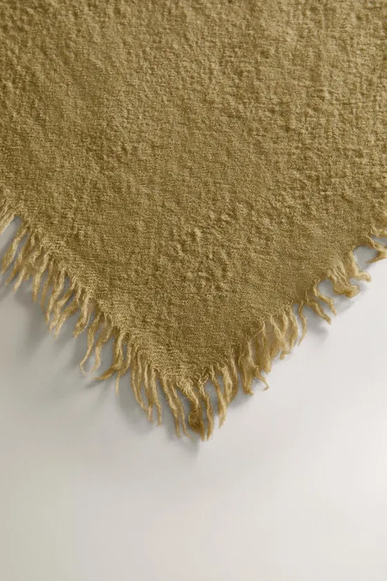 Ombré wool throw