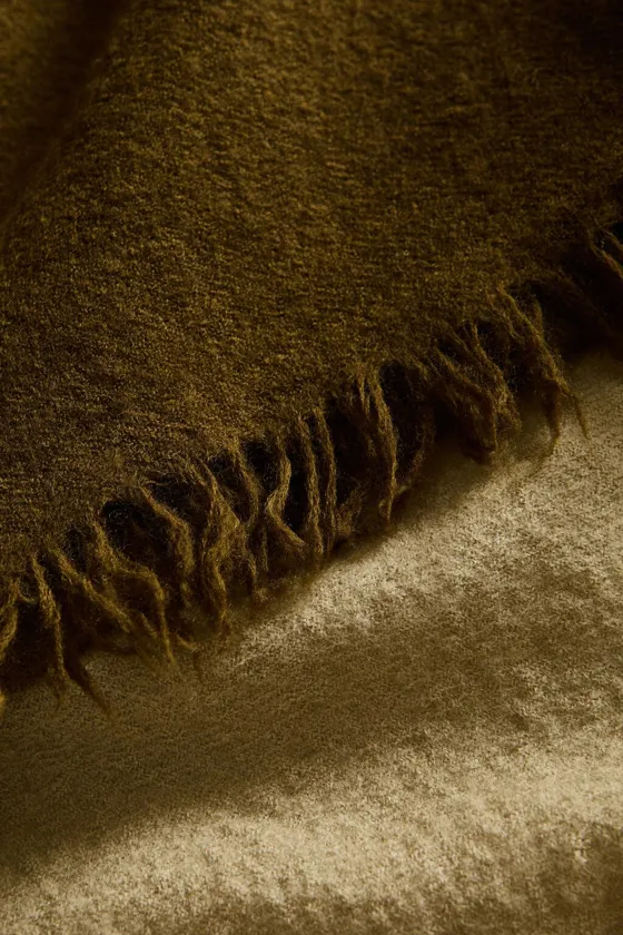 Ombré wool throw