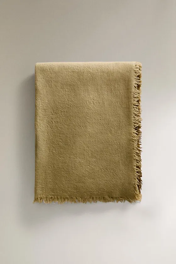 Ombré wool throw