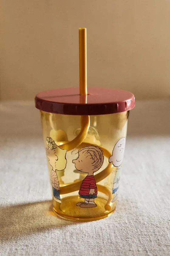 Детская кружка peanuts™ с трубочкой
