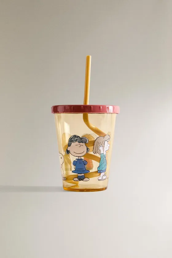Детская кружка peanuts™ с трубочкой