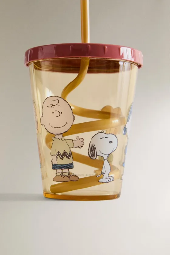Детская кружка peanuts™ с трубочкой
