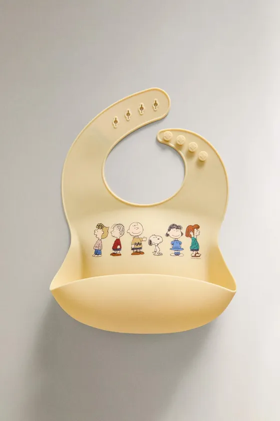 Детский силиконовый слюнявчик peanuts™