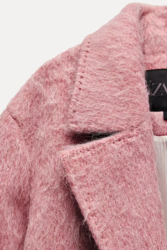 ПАЛЬТО ОВЕРСАЙЗ ИЗ СМЕСОВОЙ ШЕРСТИ — коллекция Zara «ZW»