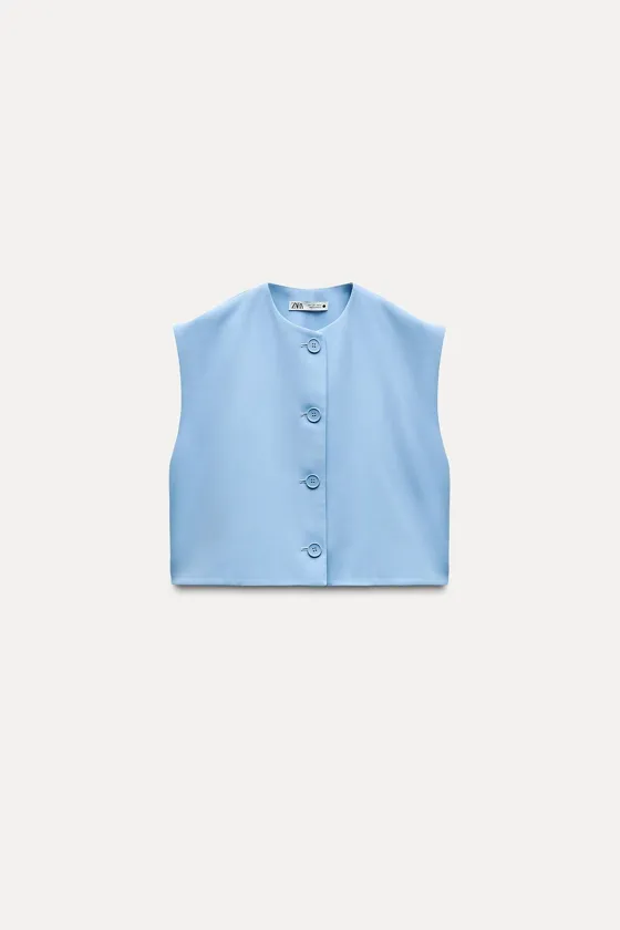 ТОП-ЖИЛЕТ С ПУГОВИЦАМИ — ZW COLLECTION