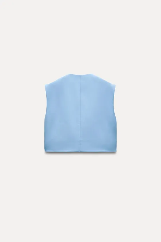 ТОП-ЖИЛЕТ С ПУГОВИЦАМИ — ZW COLLECTION